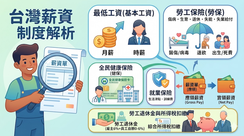 台灣薪資與勞健保完全指南：外籍求職者必讀